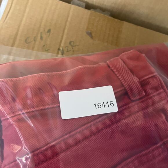 Vintage High Waist Jeans Womens Size 9/10 Red Tapered Mom Fit 90s Denim - Picture 10 of 10